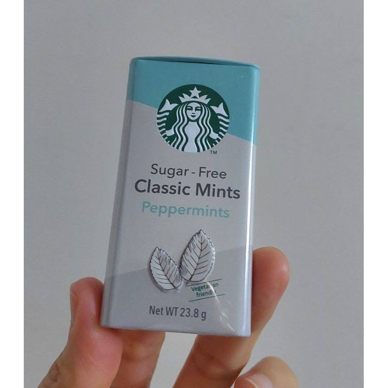 

STARBUCKS SUGAR FREE CLASSIC MINTS PEPPERMINTS CANDY 23.8GR