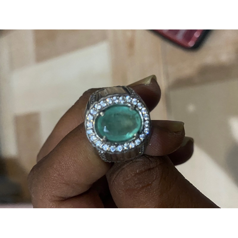 Batu Cincin Natural Emerald Beryl Ethiopia