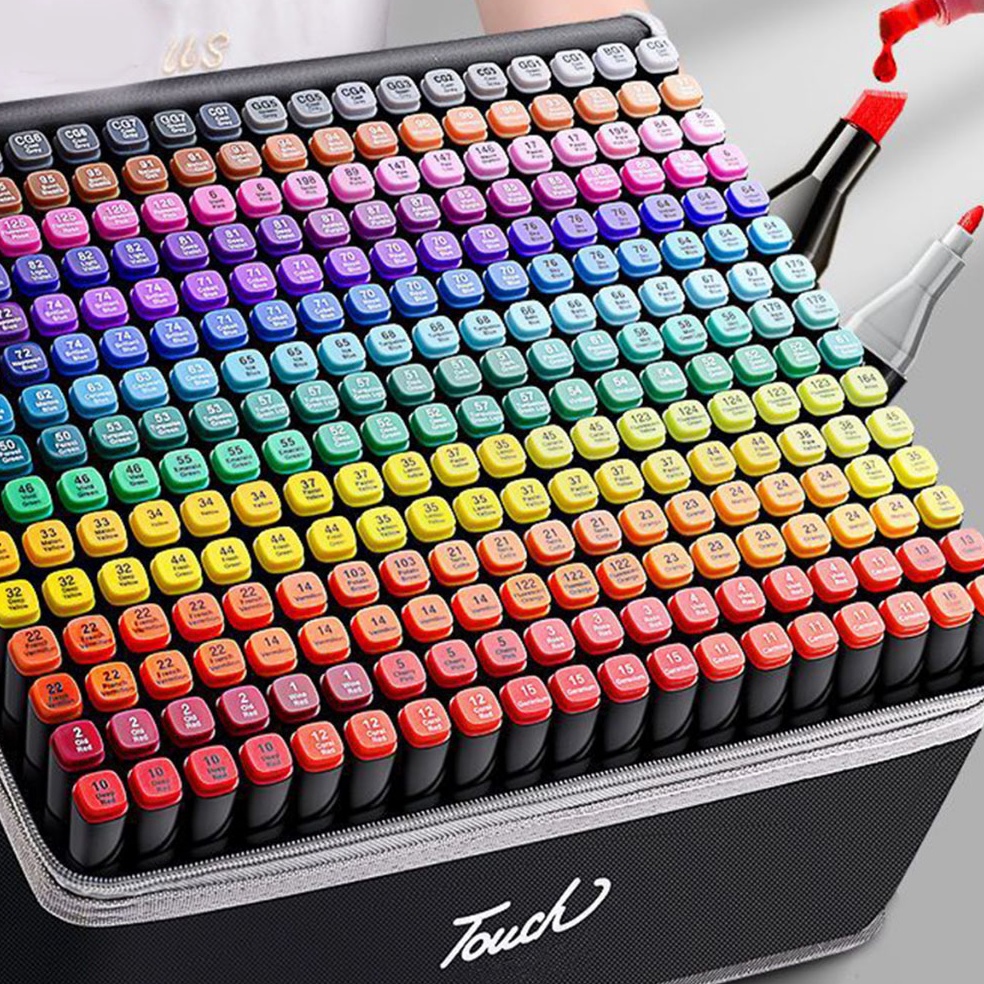 

1.1 Brand RUNDY NEW Touch60/80 Warna Sketsa Spidol Umum General Marker Set Animation Markers Pena Berujung Ganda