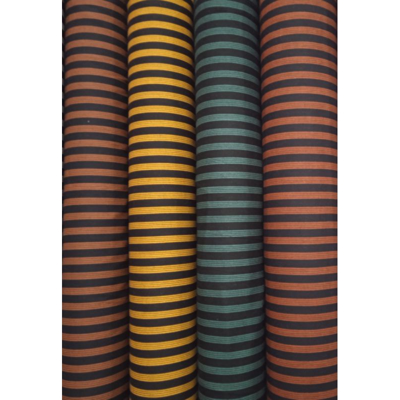 Kain Katun Lurik Salur Besar High Quality | Batik Katun Lurik Salur Besar (lb115) Harga Per 0.5 Mete