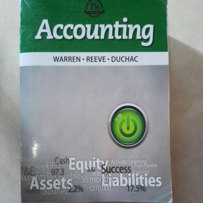 Accounting Warren , Reeve , Duchac 25th Edition