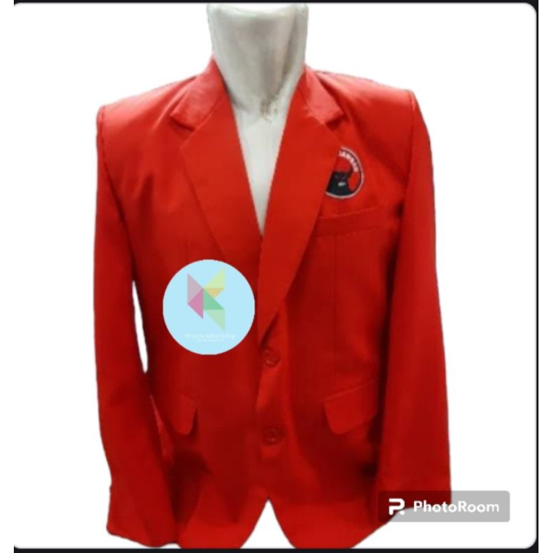 jas partai PDI perjuangan blazer PDI perjuangan merah