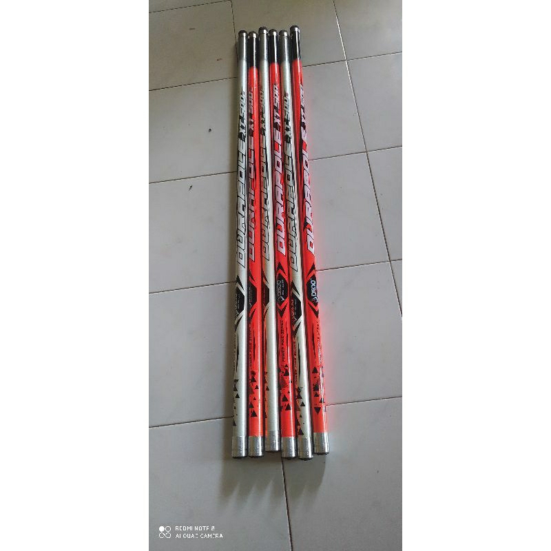 joran Giant flang kuat tegek ikan gabus kaku solid 5 meter diameter besar kuat/tongkat