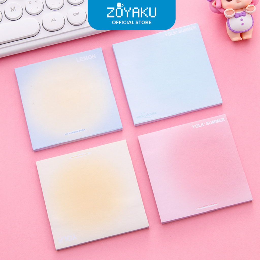 

(50 Lembar) Sticky Notes Aesthetic Post-it Motif Gradient Memo Sekolah Kantor SN8005