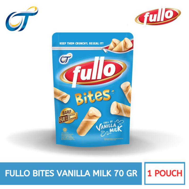 

fullo BITES Full vanila Milk 70gr pouch / wafer vanila /wafer