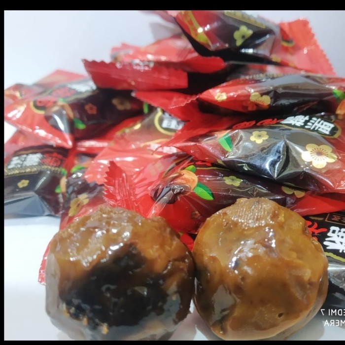 

Prune Candy Permen Imlek Kiamboy Gula Merah 500gram Kiamboi Plum Karamel