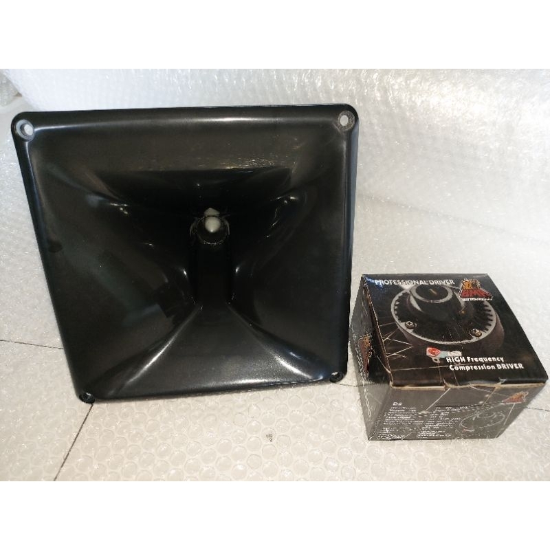 PAKET HORN PVC NEXO 20X20 CM + DRIVER TWETER BMA D2 ( BONUS KAPADITOR AUFIOPHILER 225 J 250 V )