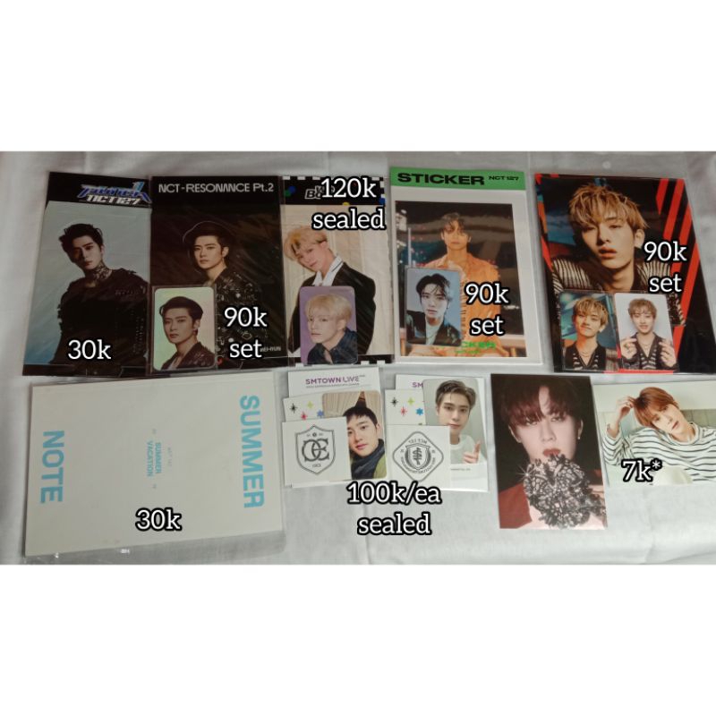 [READY] Merchandise Official NCT 127 WAYV NCT DREAM Jaehyun Winwin standee resonance pt.2 punch neozone resonance holo sticker postcard note sumvac ar frame kick back set