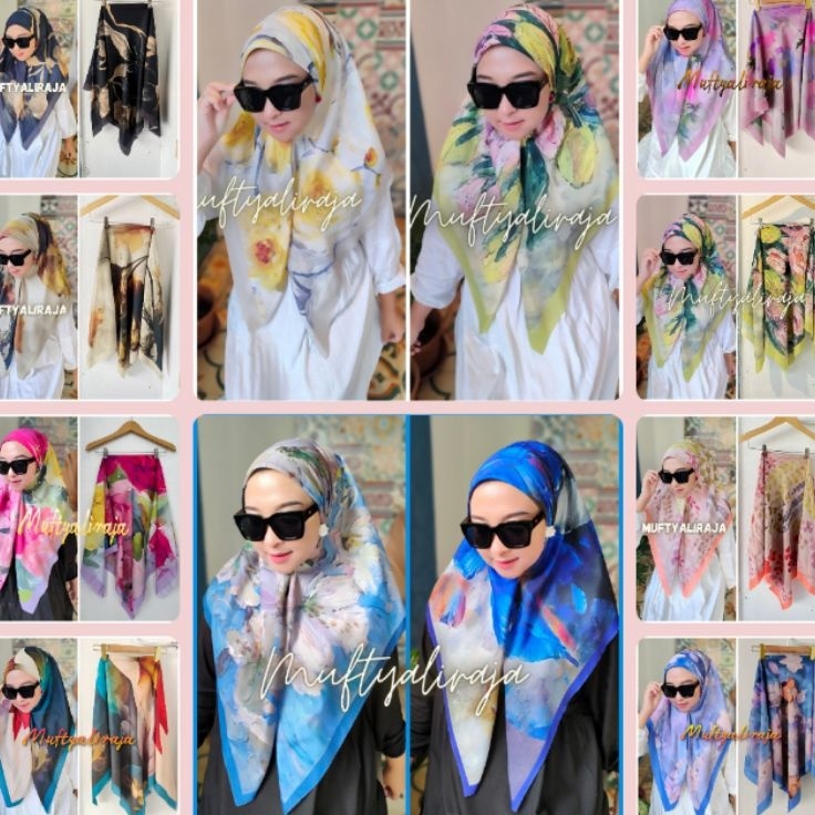 Buruan SerbuVv2V6 Hijab motif denay kw denay premium segiempat motif hijab segiempat polos
