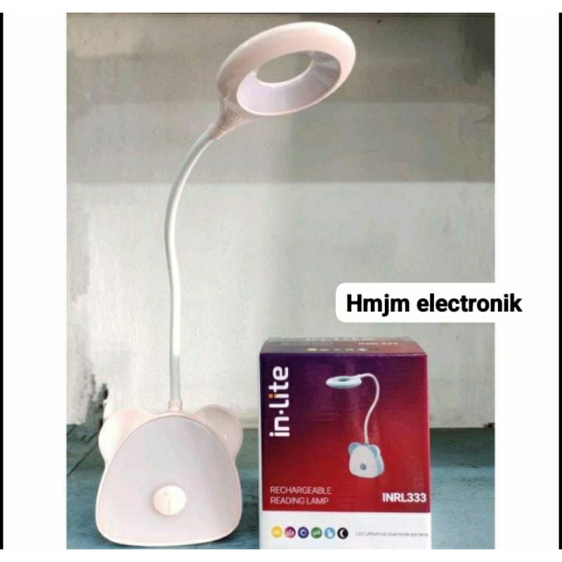 Lampu Belajar Karakter Fleksibel Baca Charger 3 Warna INLITE INRL 333