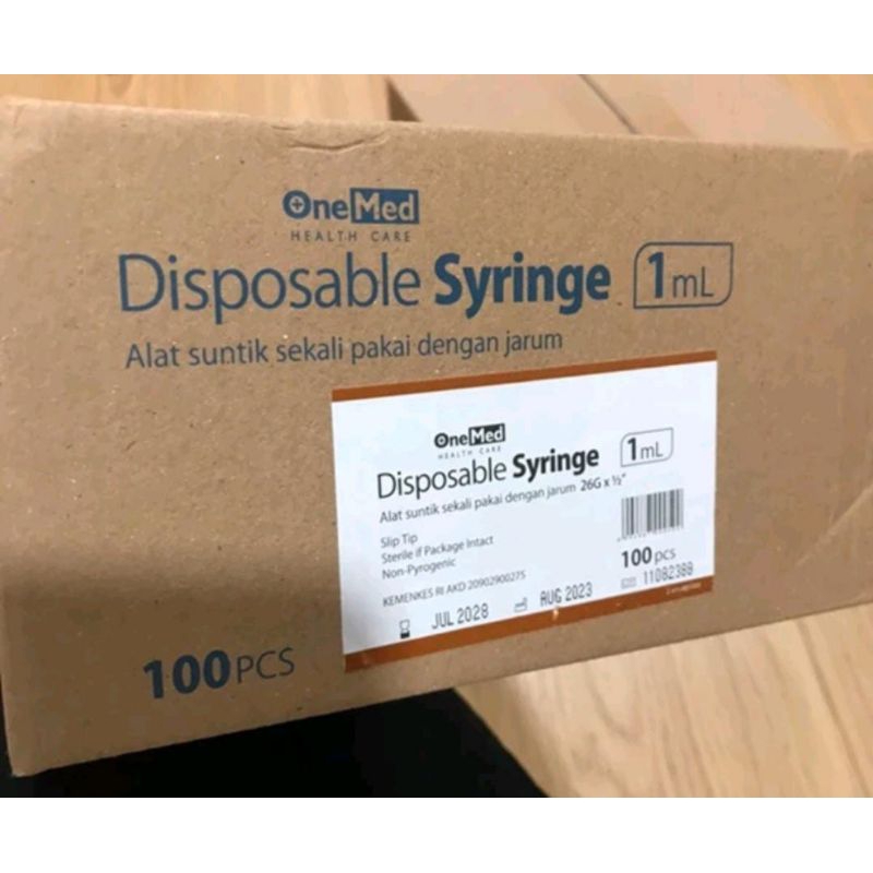 READY SPUIT SYRINGE 1CC Tuberculine, 3CC, 5CC, 10CC, 20CC EC / BOX MURAH
