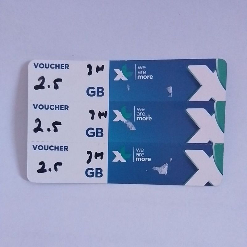 Voucher XL 2.5GB/3Hr