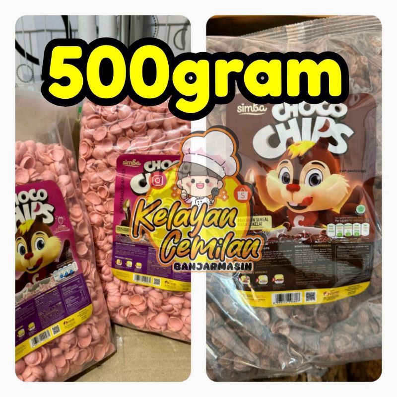 

500gram Simba Choco Chips Makanan Sereal Rasa Cokelat & Strawberry