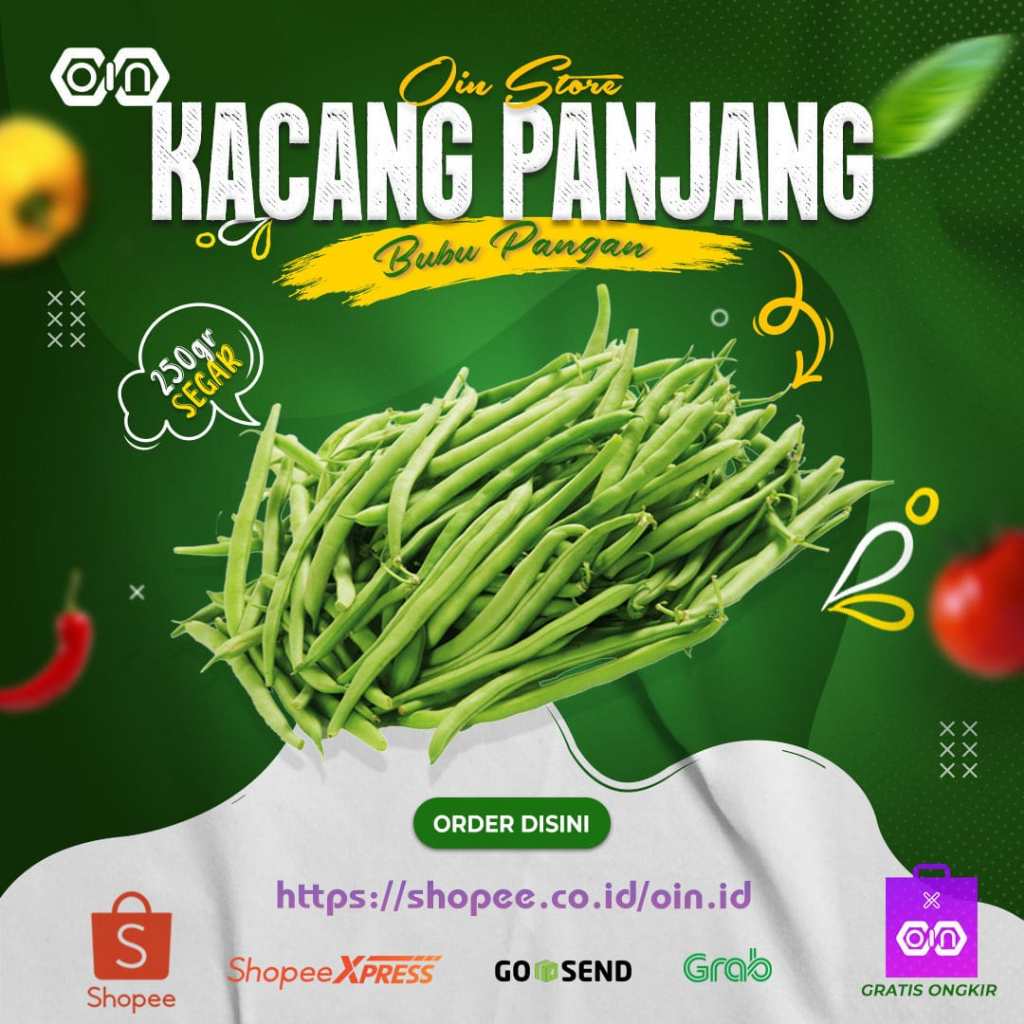 

Kacang Panjang Hijau Segar 250 Gram Makanan Sayur Sayuran Segar Bogor