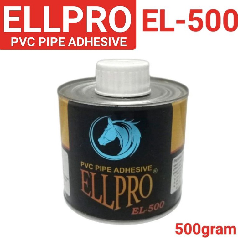 Stok terbatas.. Lem Pipa/PVC/UPVC/Talang Air/Paralon ELLPRO EL 500 Warna Bening