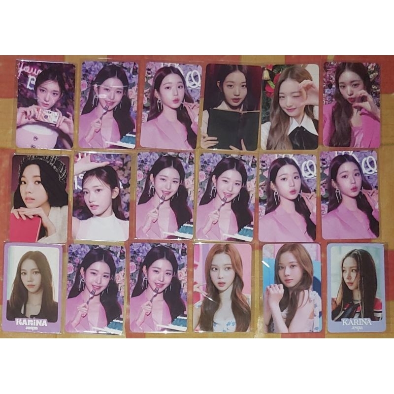 photocard official aespa ive red velvet karina winter wonyoung leeseo yeri