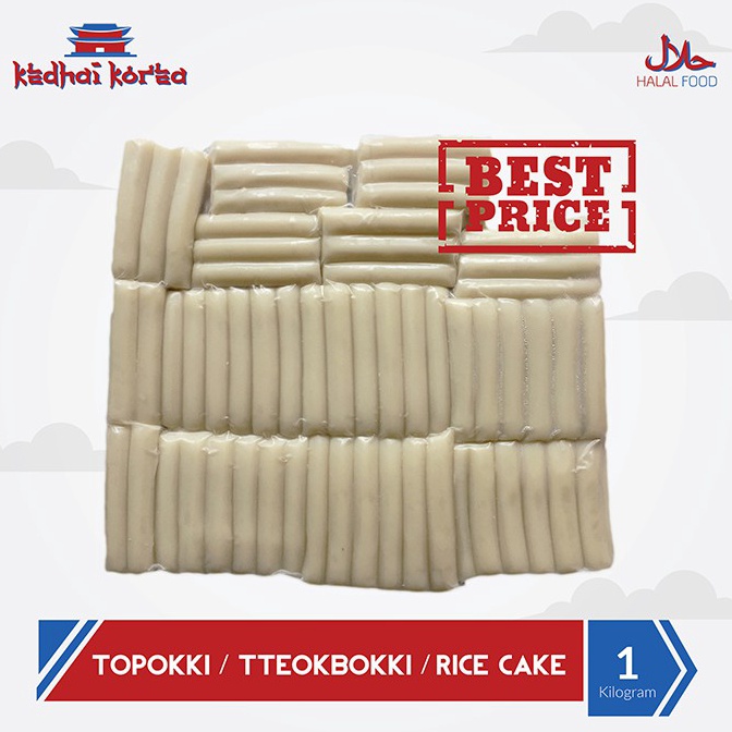 

Terlaris Toppoki Tteokbokki Tteopokki Topokki Ricecake Instan Halal 1000gr 1kg Kedhai Korea
