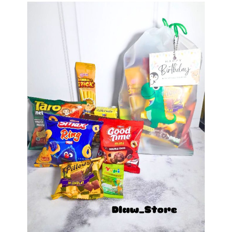 

Instan Paket Snack Ulang Tahun Anak Hampers Ultah Goodybag Ultah Kemasan Premium Free Card