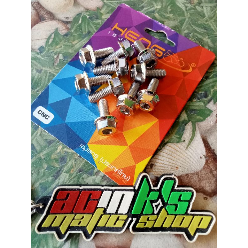BAUT PROBOLT STAINLESS 2KUNCI TAMENG KNALPOT NOUVO MIO SOUL FINO N MAX AEROX LEXY PCX VARIO SCOOPY B