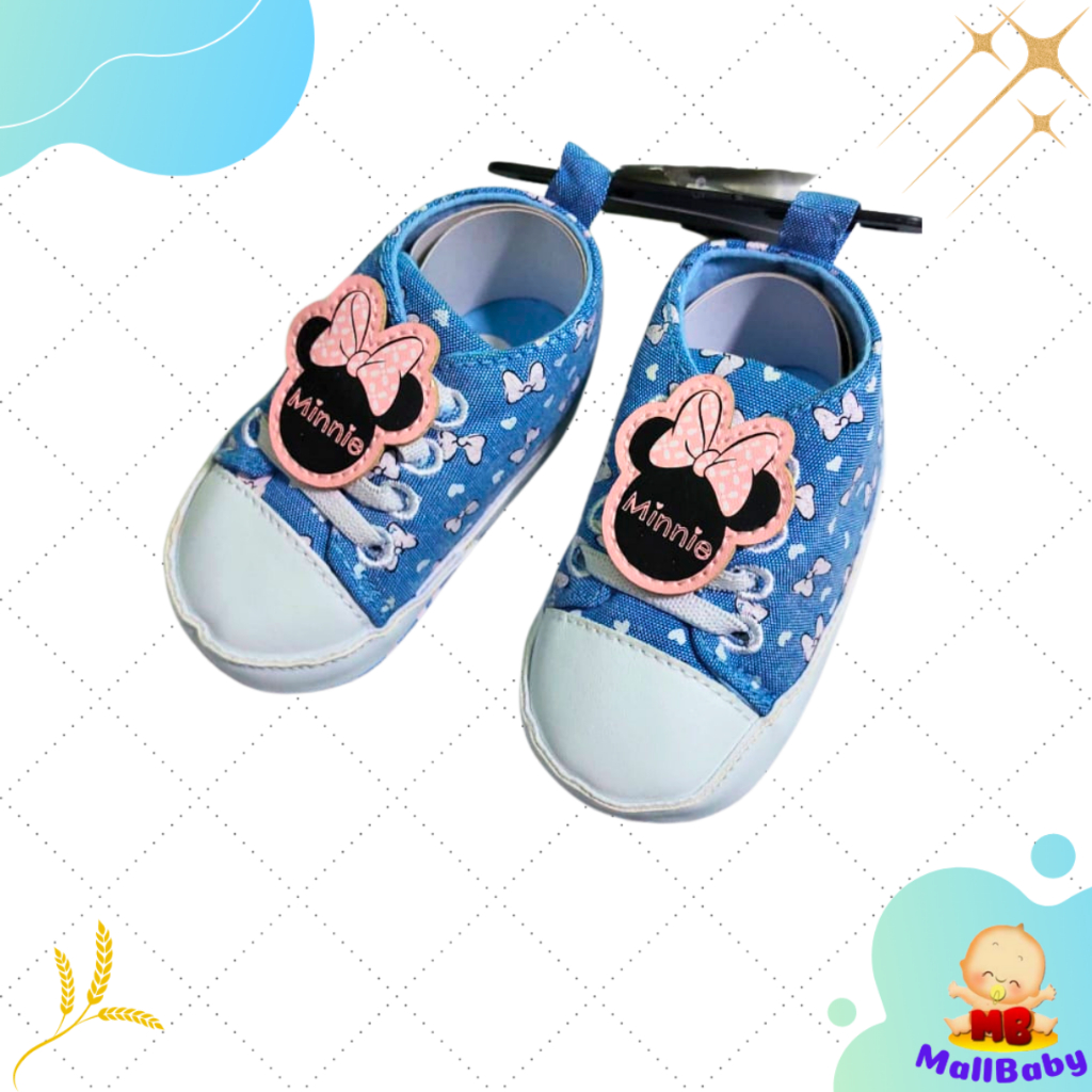 CUCI GUDANG - JUAL RUGI Sepatu Bayi Laki Laki Perempuan Prewalker Import Minnie