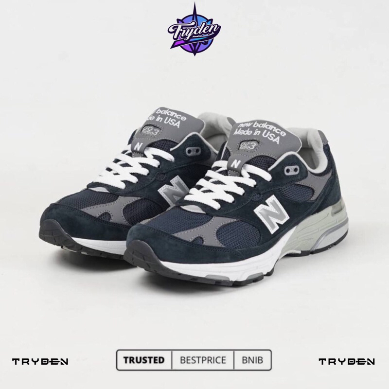 Sepatu Sneakers NB New Balance 993 Vintage Indigo Navy Grey