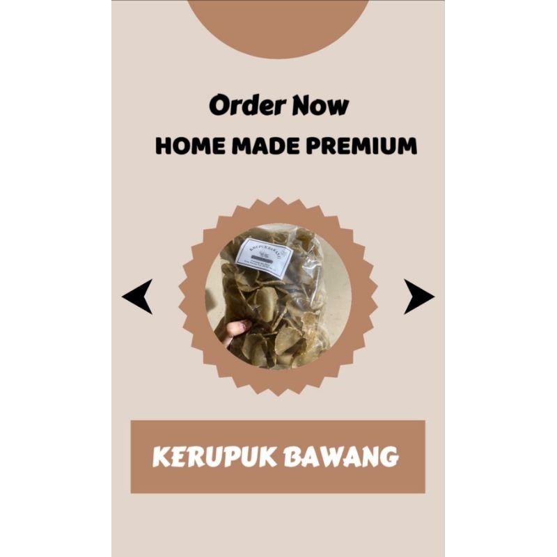 

kerupuk puli rasa bawang mentah kemasan 500gr