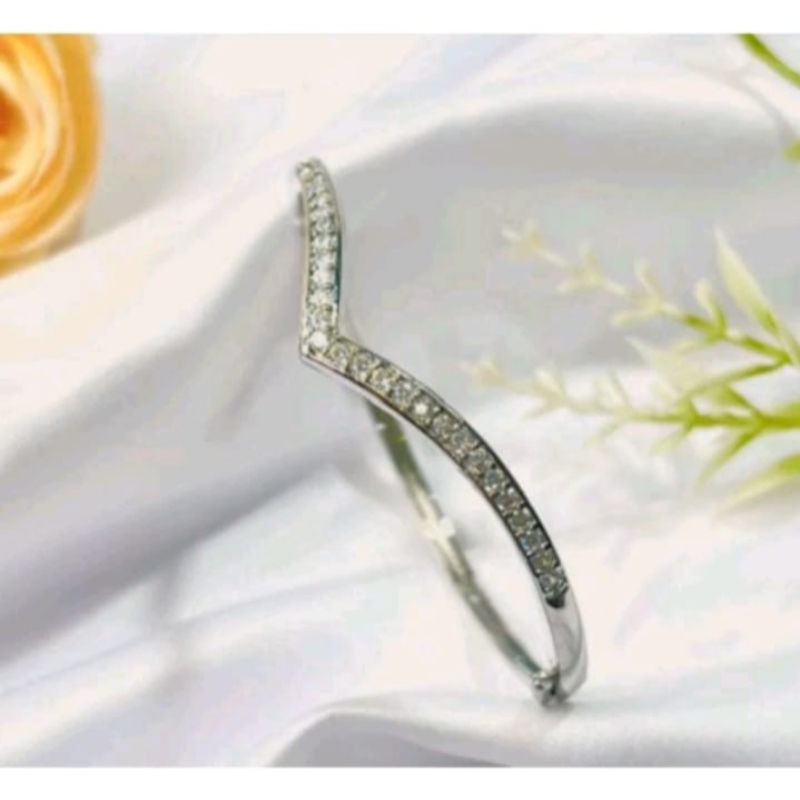 gelang titanium Fuji silver bahan titanium asli