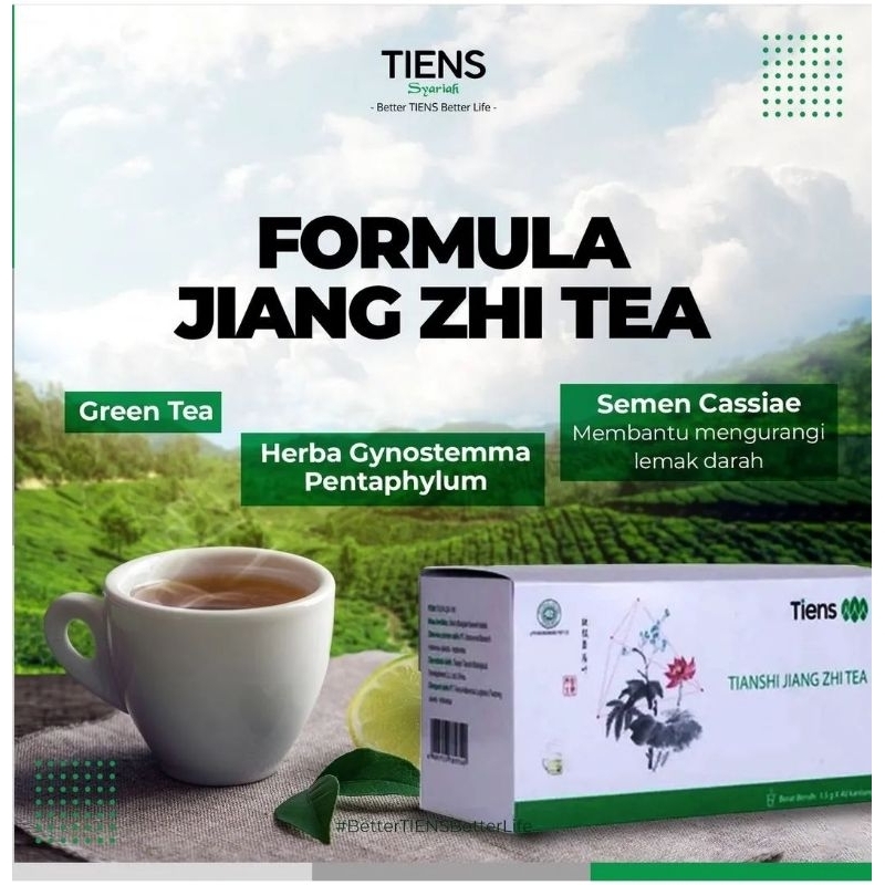 

JIANG ZHI TEA TIENS / TEH TIENSHI / GREEN TEA / TEH HIJAU PELANGSING / HERBAL ASAM URAT