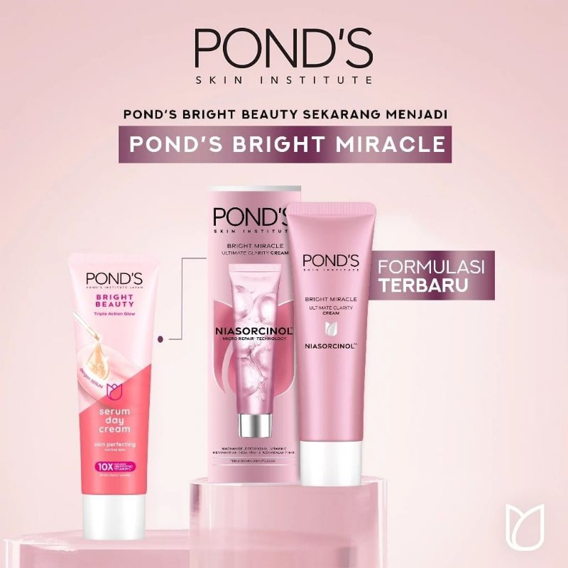 Ponds Bright Beauty Serum Day Cream  KEMASAN BARU // Pond's Bright Beauty Serum Cream 40g 20g // Cre