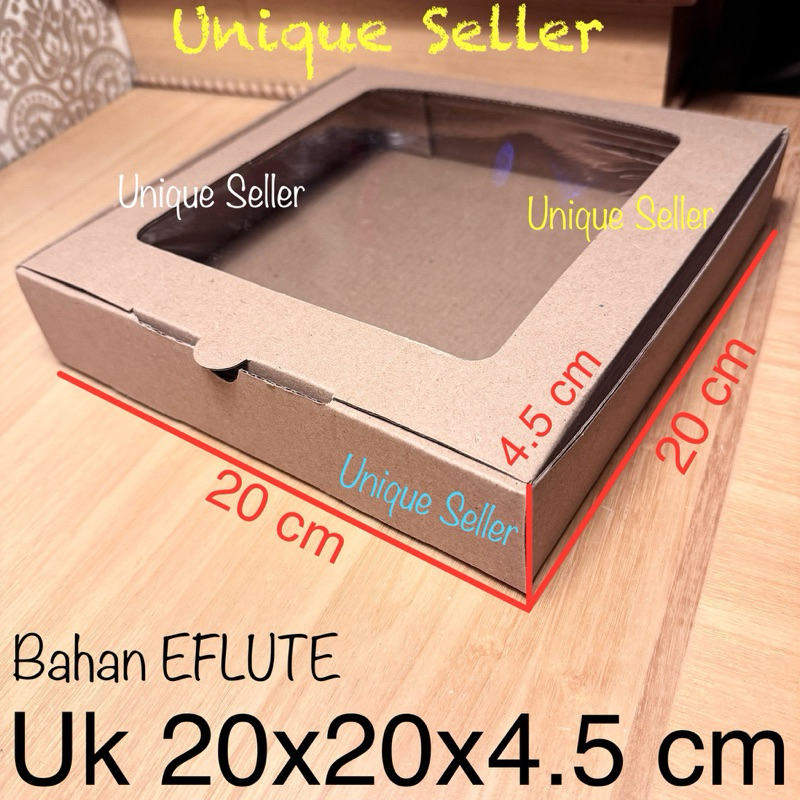

Dus Kotak Box Pizza 20x20x4.5 EFLUTE WINDOW / Dus Box Kotak Hampers 20x20 x 4.5 EFLUTE WINDOW / Dus Coklat Corrugated Eflute Uk 20x20 x 4,5 / Dus Packing Olshop 20 x 20 x 4.5 / Dus Packing Jam Souvenir Uk 20x20x4,5 Jendela Mika / Dus Pizza Uk 20