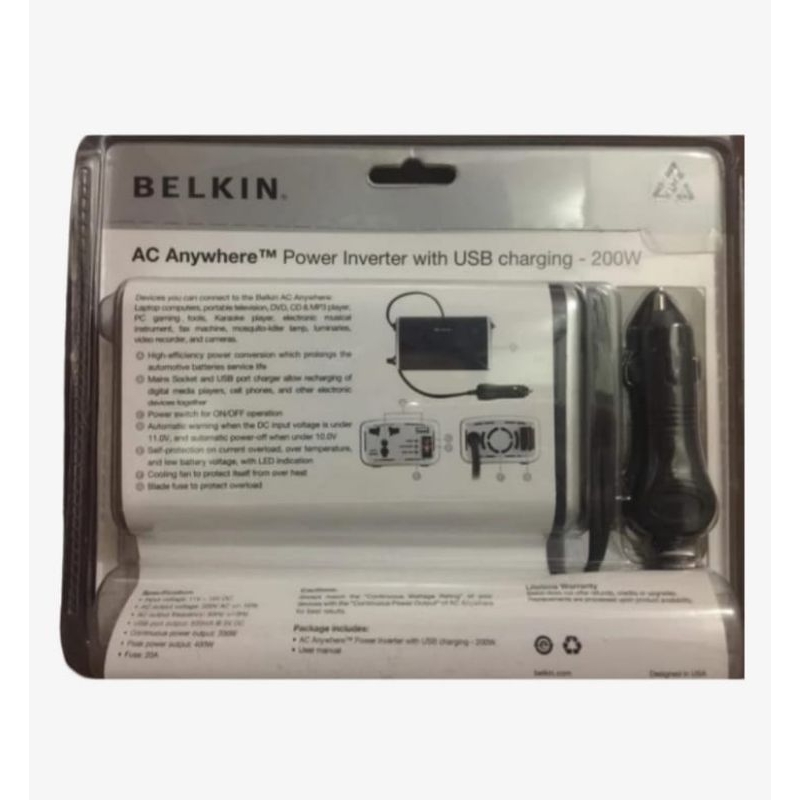 Charger Mobil BELKIN 200 watt