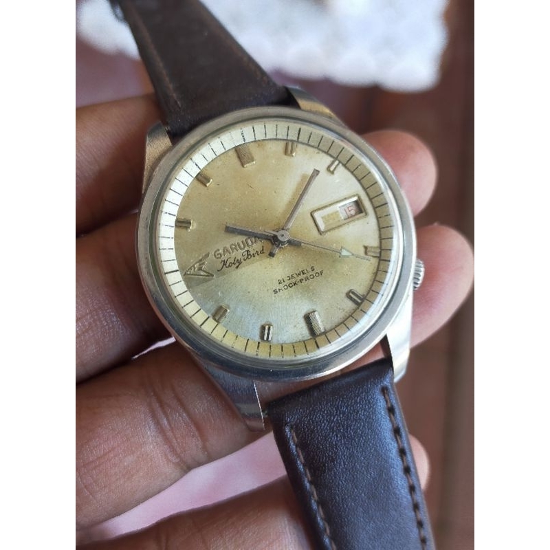 Jam Tangan Garuda Holy Bird Manual Winding Swiss Vintage.