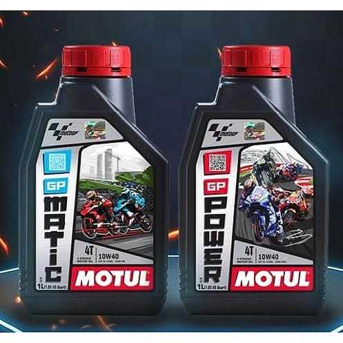 Oli Mesin 100% Original MOTUL GP POWER 4T SAE [ 10W-40 ] & MOTUL GP MATIC 4T SAE [ 10W-40 ] 1L 1000M