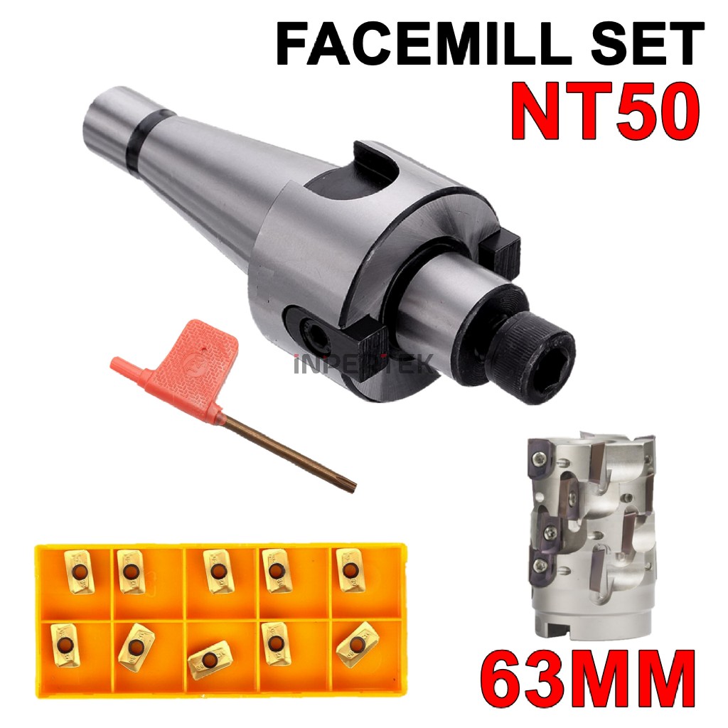 Paket Arbor Set NT50 FMB27 Facemill 63mm Insert APMT 11/16 Holder EAP Milling