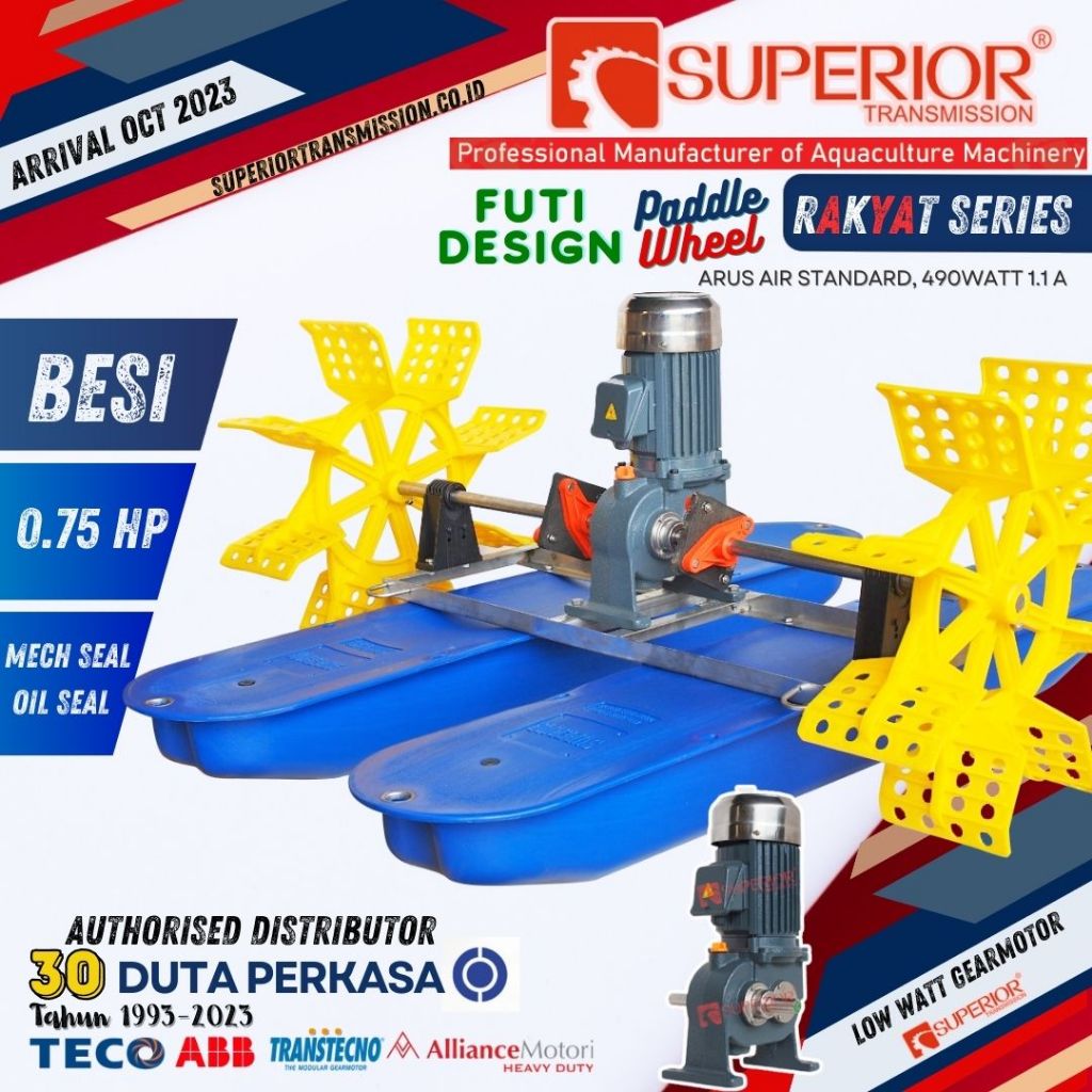 Kincir Air Tambak udang ikan 1 Phase 3 phase Futi Superior RKT
