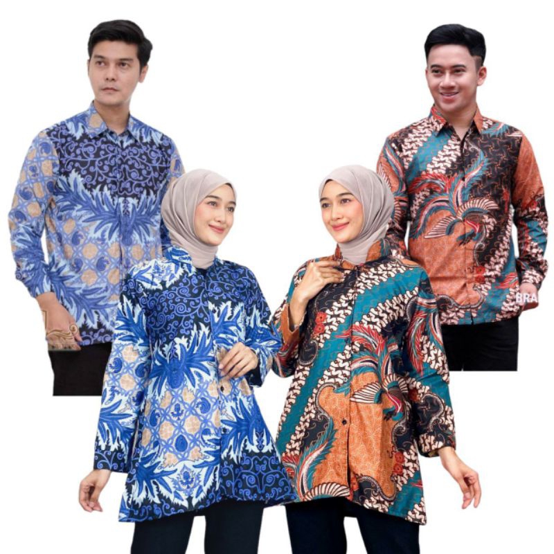 Baju Batik Wanita Modern Kancing Depan Batik Wanita Seragam Kerja Kantor