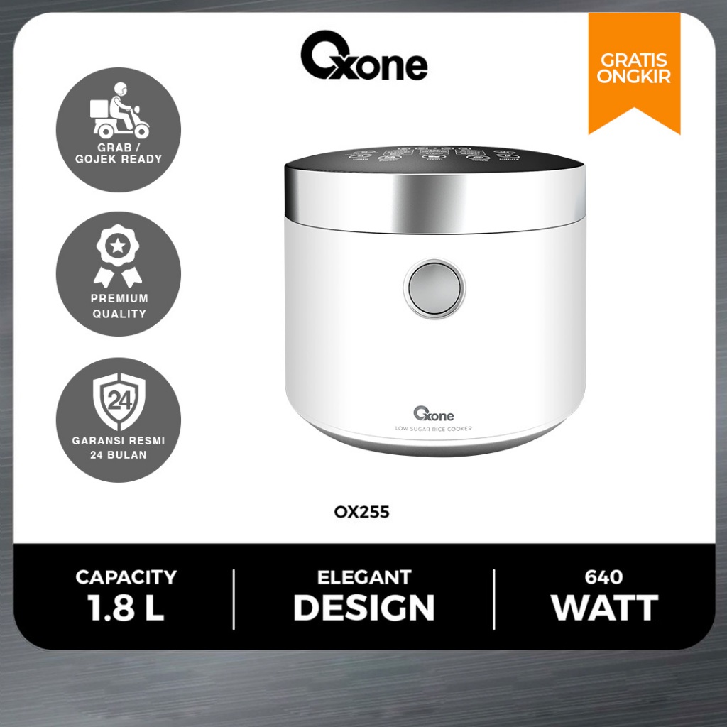 OXONE OX255 Rice Cooker 1.8L Penanak Nasi Multifungsi 7in1