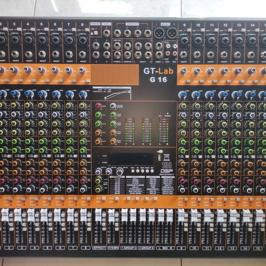 Mixer Audio GT Lab G 16 / G16 16 Channel By RDW Original