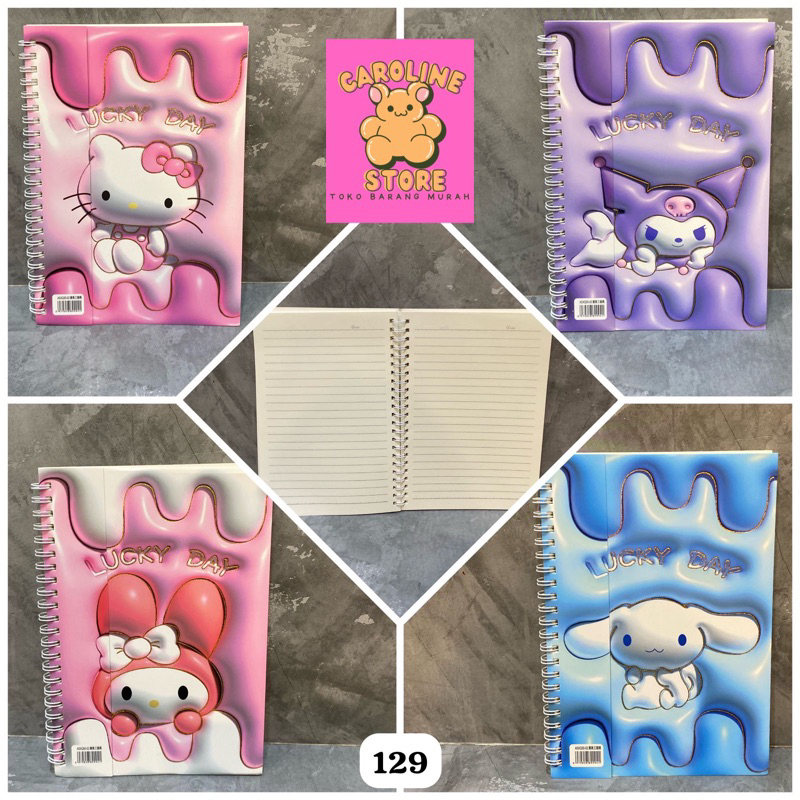 

NOTEBOOK RING JUMBO SANRIO 3D(A5)