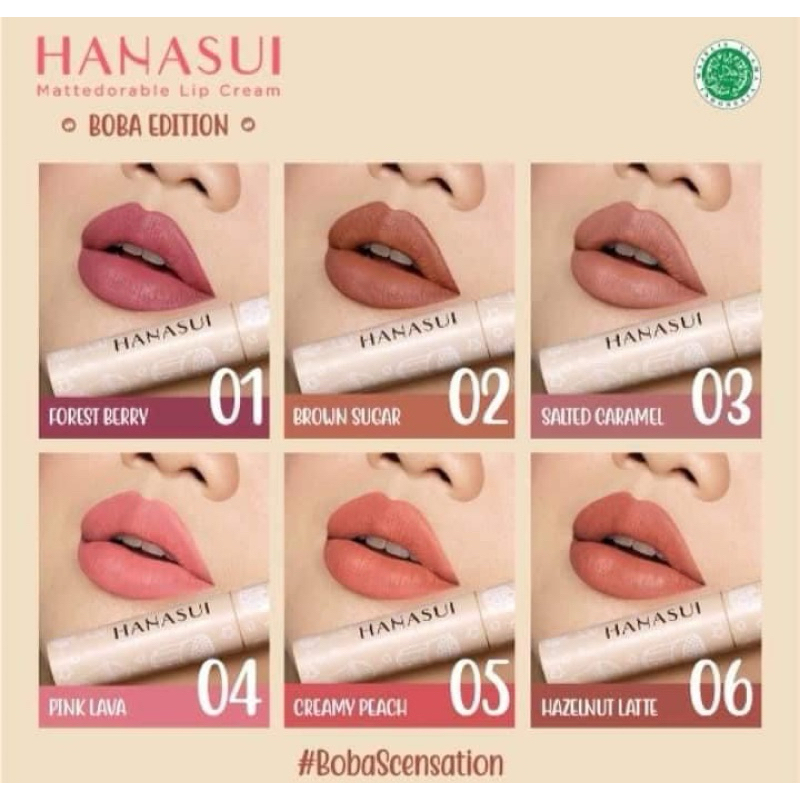 Hanasui Boba Lipcream/Lipcream Hanasui Boba Edition