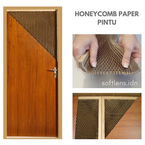 HONEYCOMB CORE COAT PAPER ISIAN PANEL PINTU KAYU FURNITURE - Tebal 45mm