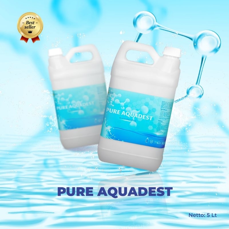 

Aquadest | Pure Water ( Air Suling) Penguat Parfume 5 Ltr