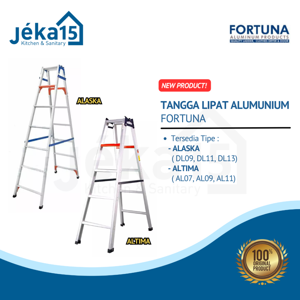 TANGGA ALUMUNIUM LIPAT | FORTUNA ALASKA | FORTUNA ALITMA