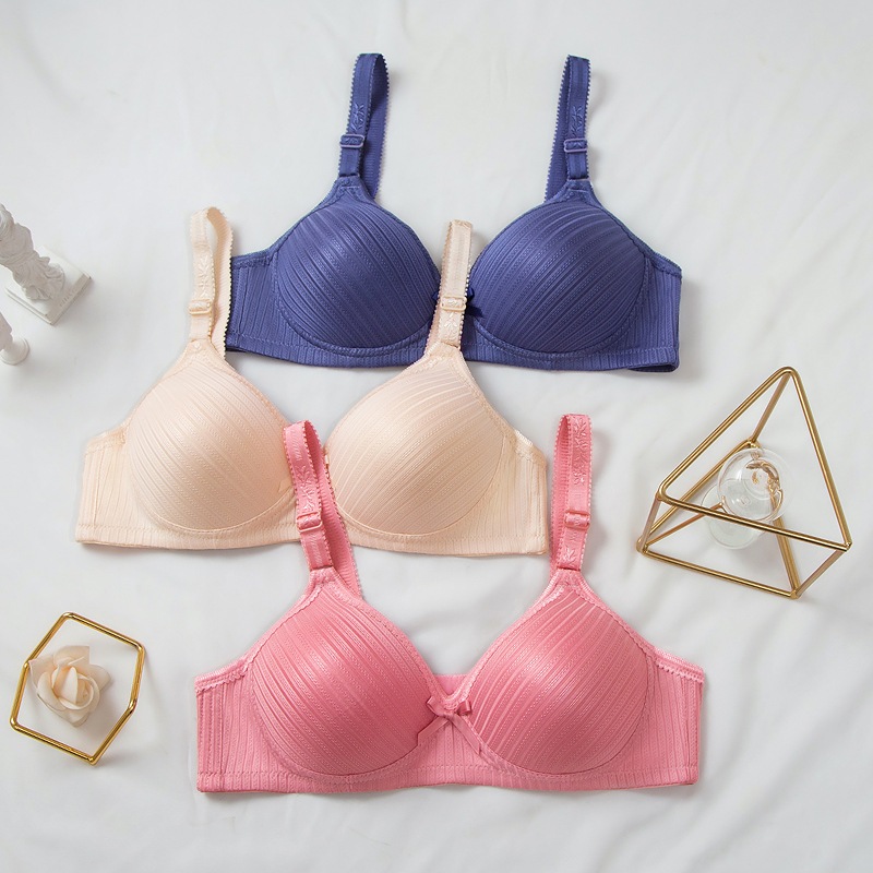 •YF•BR1488 Bra Bh Renda Wanita Push Up Seksi Seamless Sexy Full Cup Tanpa Kawat Tali Adjust motif Polos Gantungan Bunga