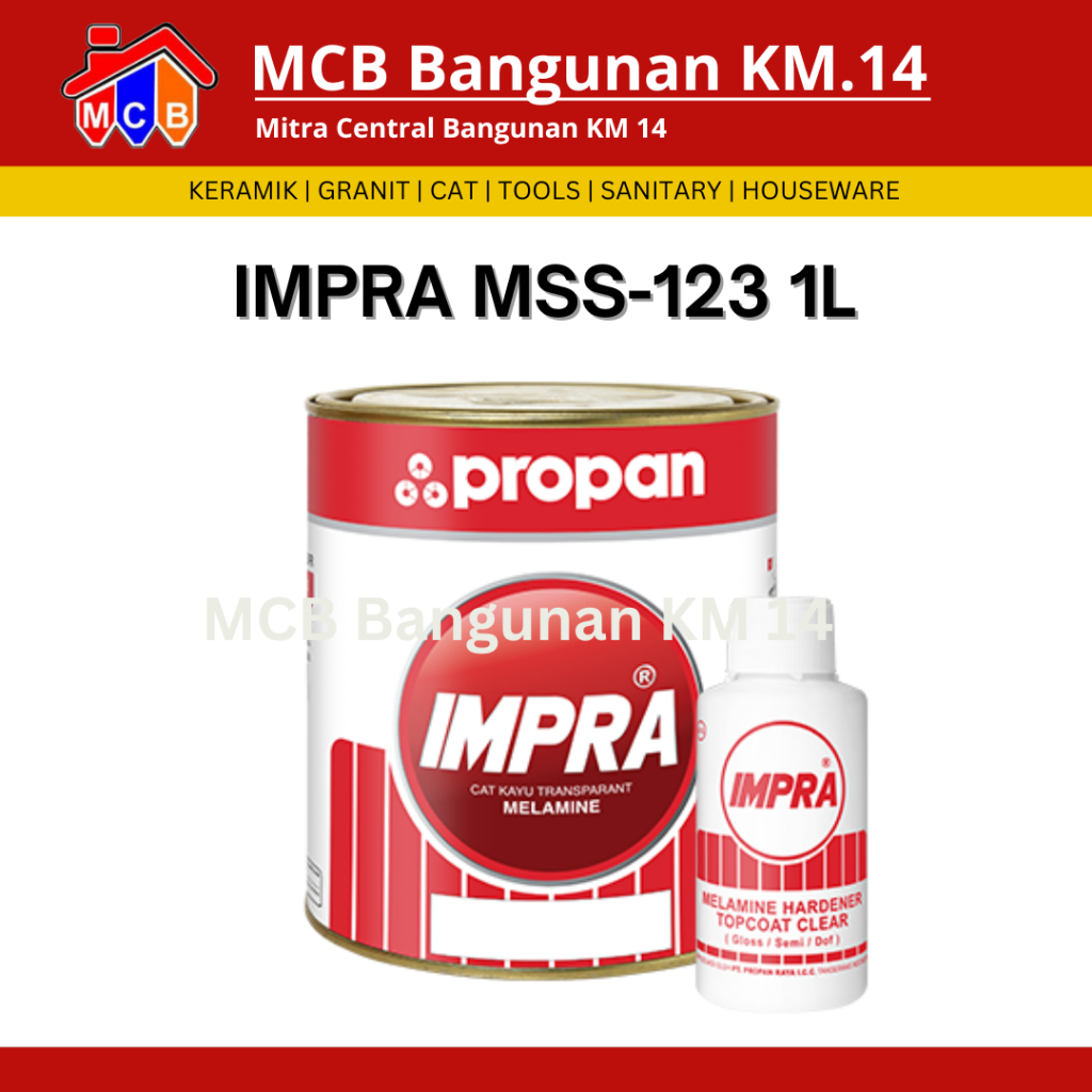 Impra Melamine Sanding Sealer MSS 123 | Cat Kayu Propan Sanding Sealer 1L