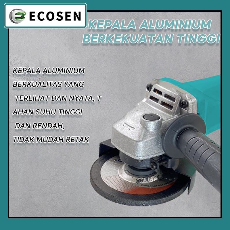 ECOSEN Mesin Gerinda Tangan 900W/Penggiling Sudut Listrik/Angle Grinder