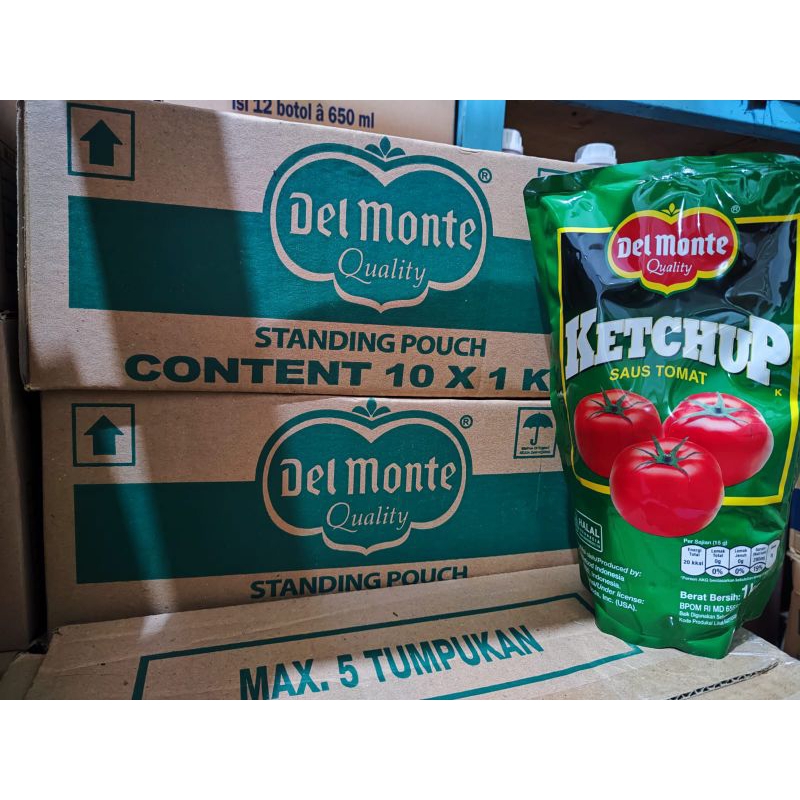 

DELMONTE SAUS TOMAT KETCHUP 1KG PER DUS ISI 10 PCS