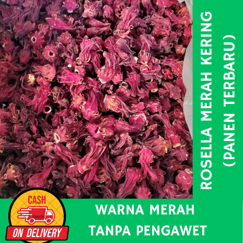 

ROSELLA MERAH KERING PREMIUM PANEN TERBARU DIJAMIN MERAH