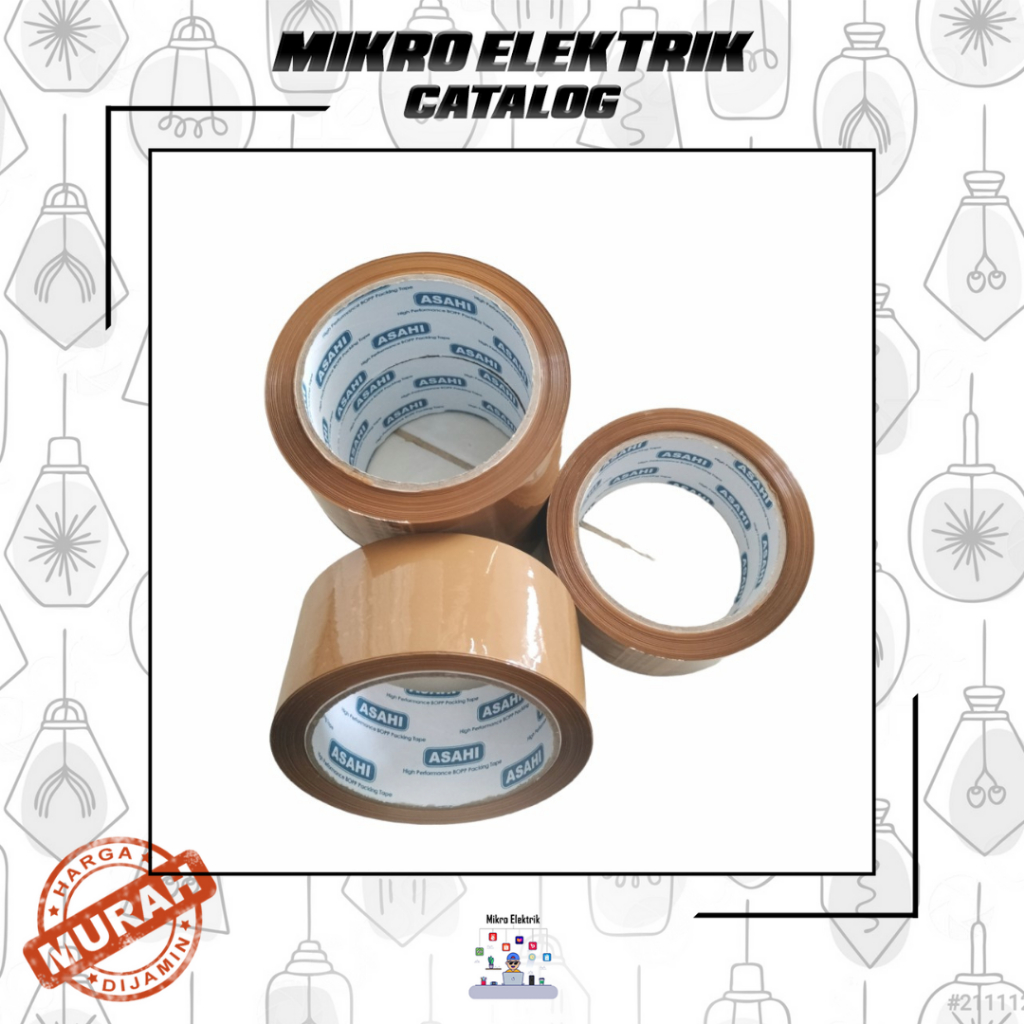 

Isolasi Lakban Asahi Coklat Merk Asahi 100 Yard 48mm
