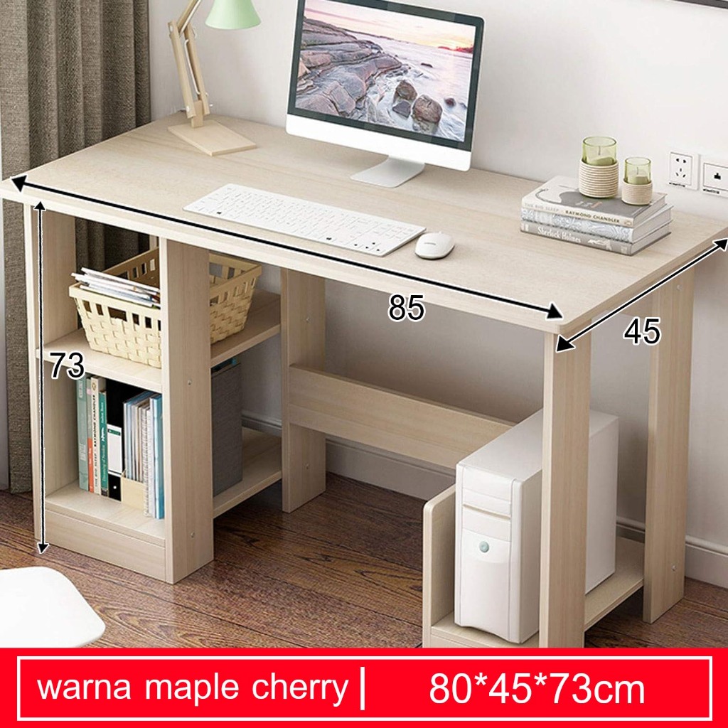 Pocket Dragon Meja laptop/Meja komputer/Meja kerja/Meja belajar anak/Meja belajar aesthetic/Meja kantor (A108)-A108-80CM (Sakura)